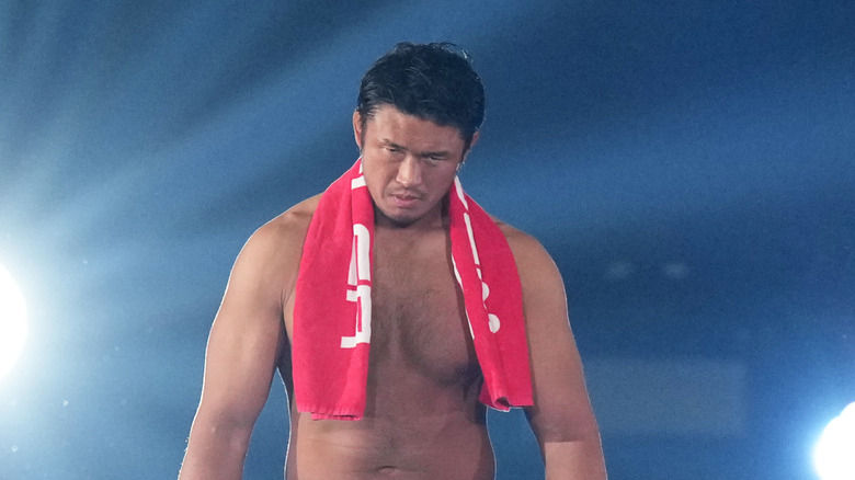 Katsuyori Shibata makes his entrance