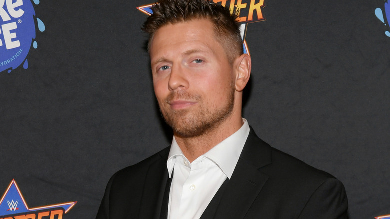 The Miz wearing a suit