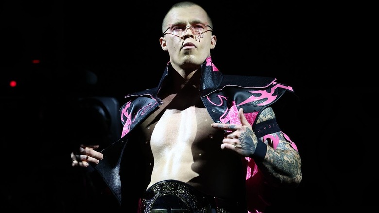 Kyle Fletcher wearing the TNT Championship around his waist