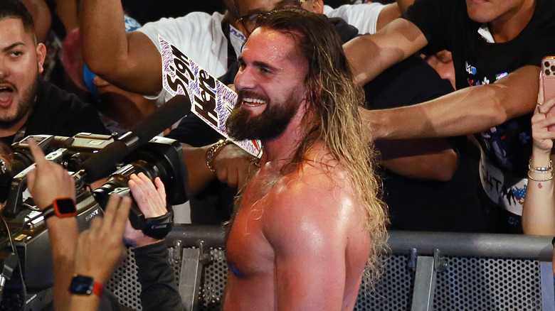 Seth Rollins smiling