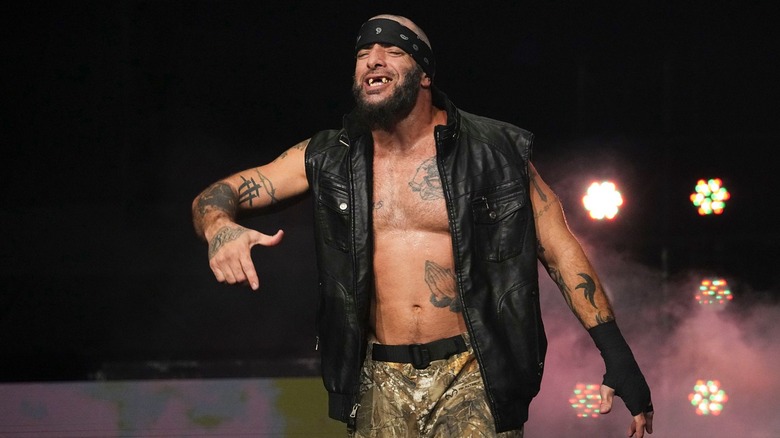 Mark Briscoe makes his way to the ring