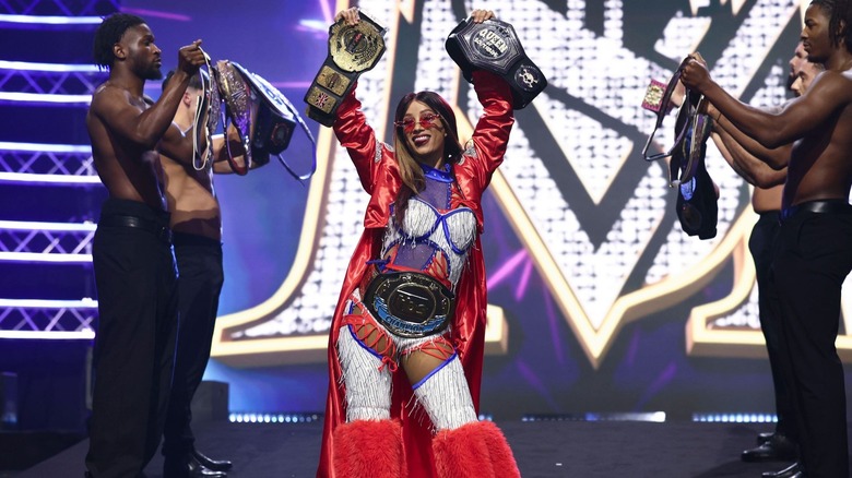 Mercedes Mone makes her entrance in AEW