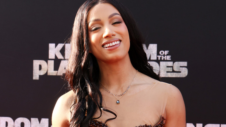 Mercedes Mone smiling