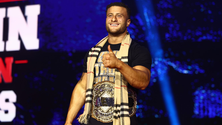 MJF smiling