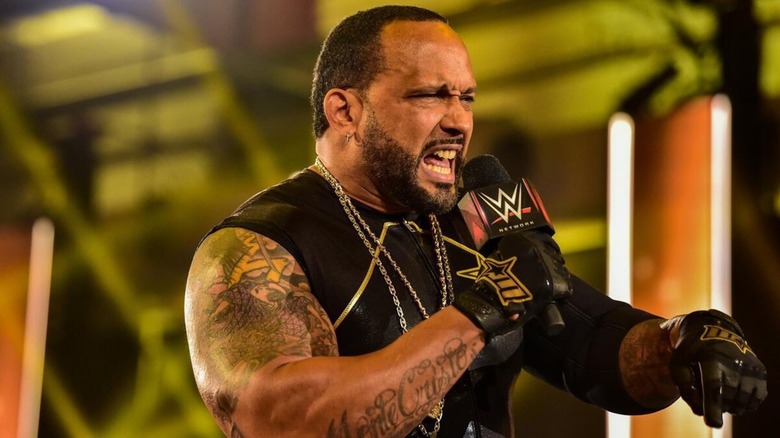 MVP talking in a WWE ring