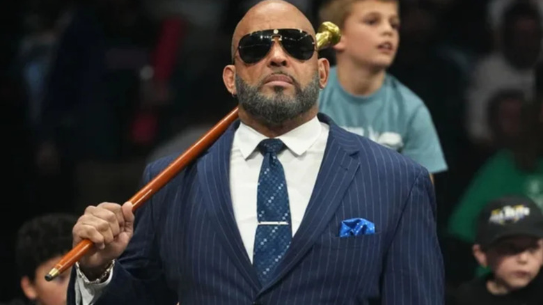 MVP is wearing sunglasses