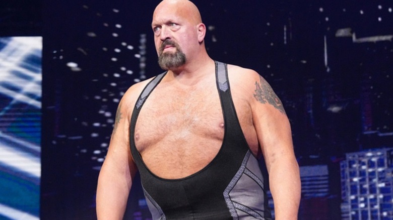 Paul Wight on his way to the ring during an AEW show.