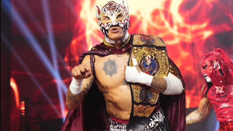 Rey Fenix walking to the ring