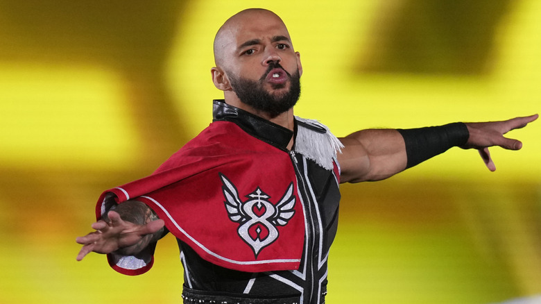 ricochet posing on turnbuckle