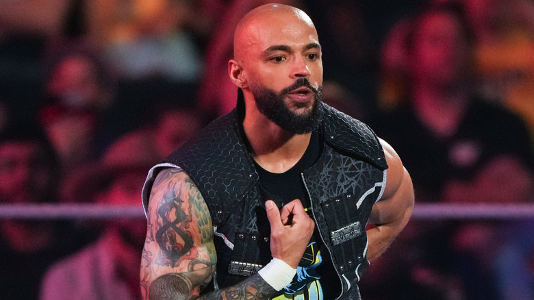 Ricochet wearing a ring vest