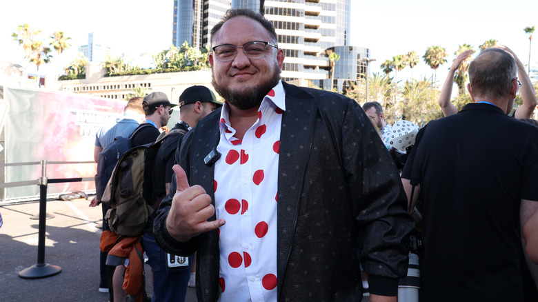 Samoa Joe smiling