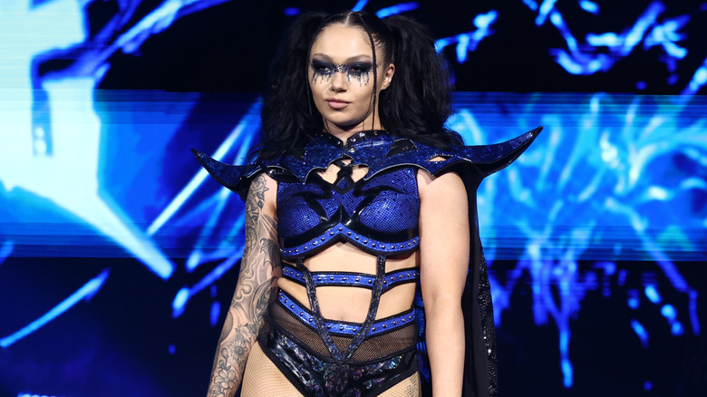 Skye Blue makes her way down to the ring for a match on the May 2, 2026 edition of 