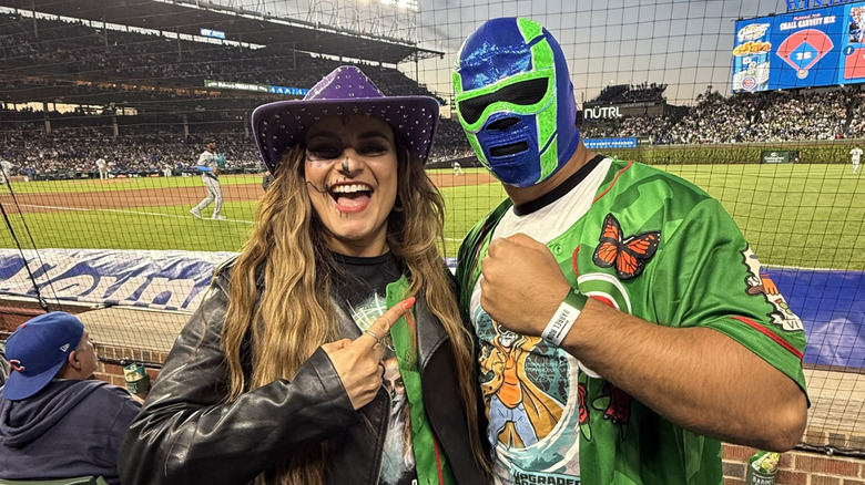 Thunder Rosa and Hologram at Wrigley Field