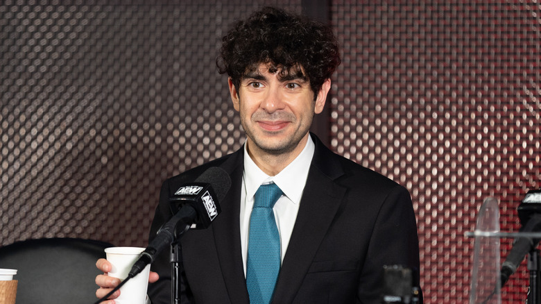 Tony Khan smiling