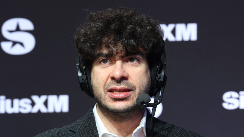 Tony Khan rocking the headset