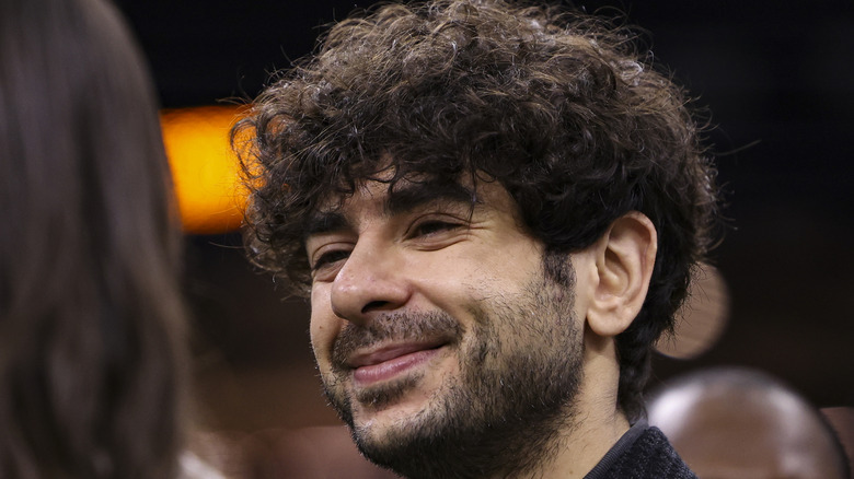 Tony Khan smiling