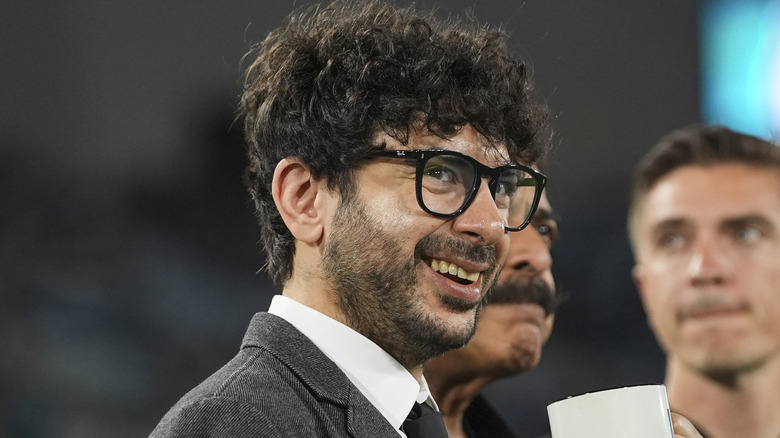 Tony Khan smiling