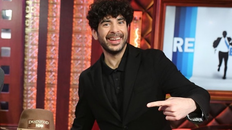 Tony Khan smiling