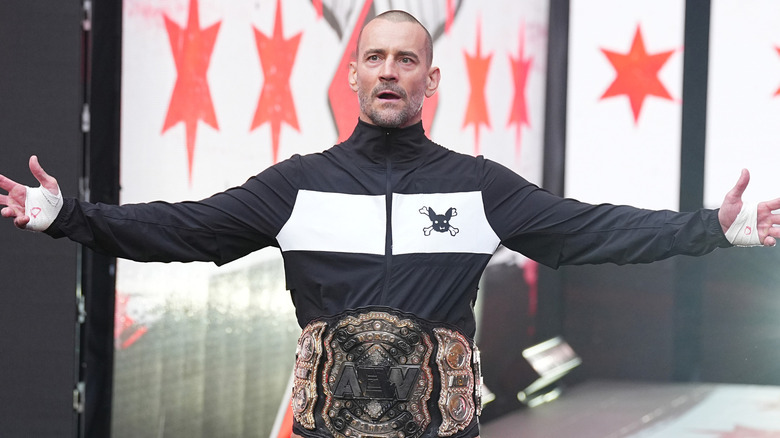 CM Punk posing