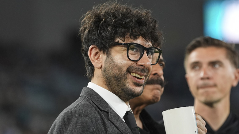 Tony Khan smiling