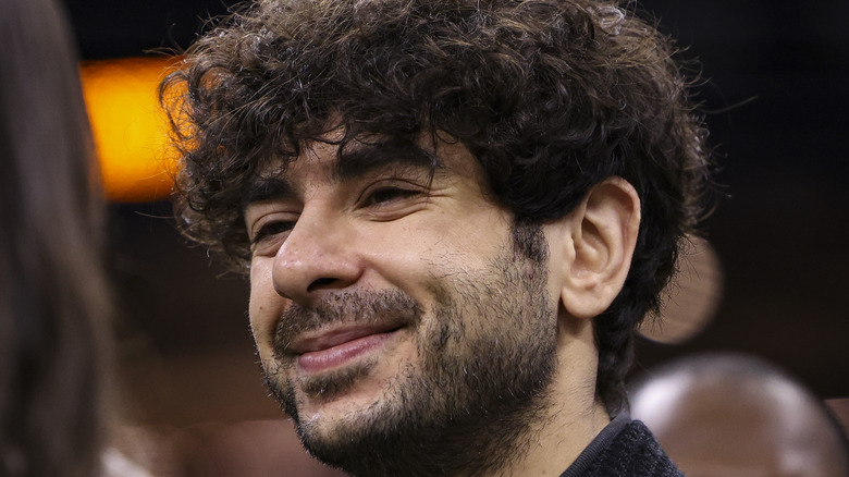 Tony Khan smiling