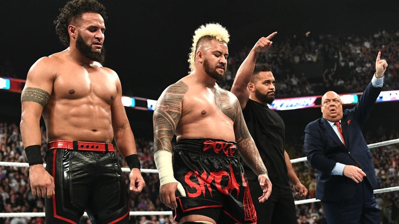 Tama Tonga, Solo Sikoa, Tonga Loa, and Paul Heyman