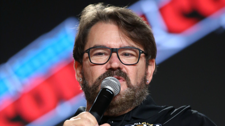 Tony Schiavone speaks while relaxed