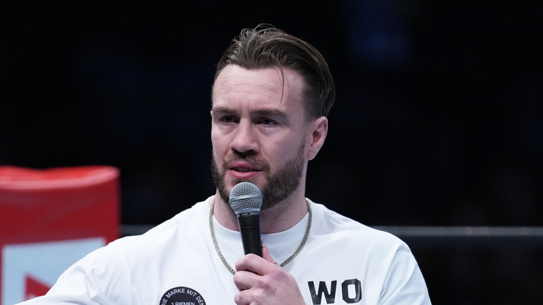 Will Ospreay cutting a promo