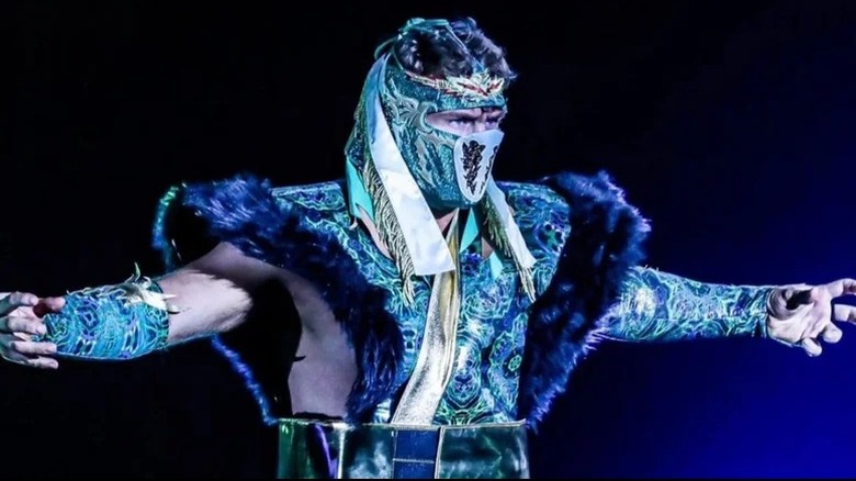 Inspired by the late Hayabusa, Will Ospreay dons the legend's mask and gear at the 2024 Forbidden Door pay-per-view event