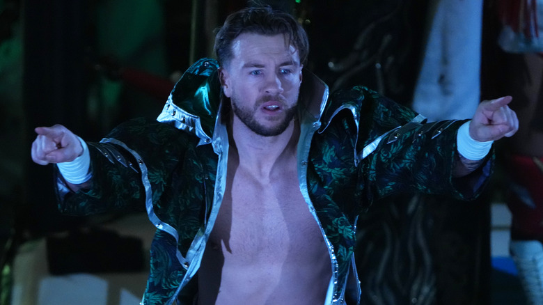 Will Ospreay enters the ring during the New Japan Pro-Wrestling - Sakura Genesis at Ryogoku Kokugikan on April 04, 2026