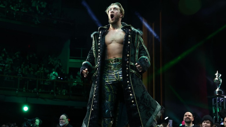 Will Ospreay walking to the ring