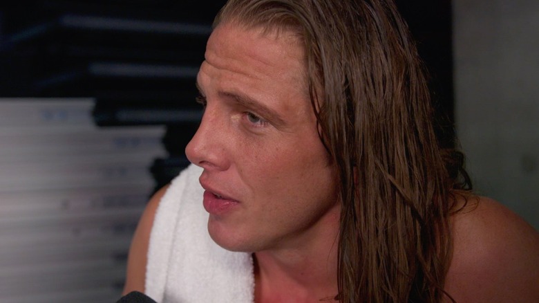 Matt Riddle speaking on the mic 