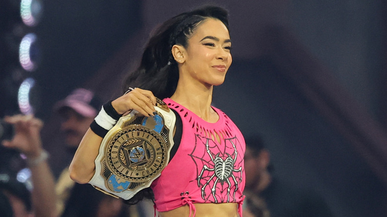 AJ Lee makes her entrance