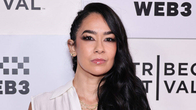 AJ Lee attends the 