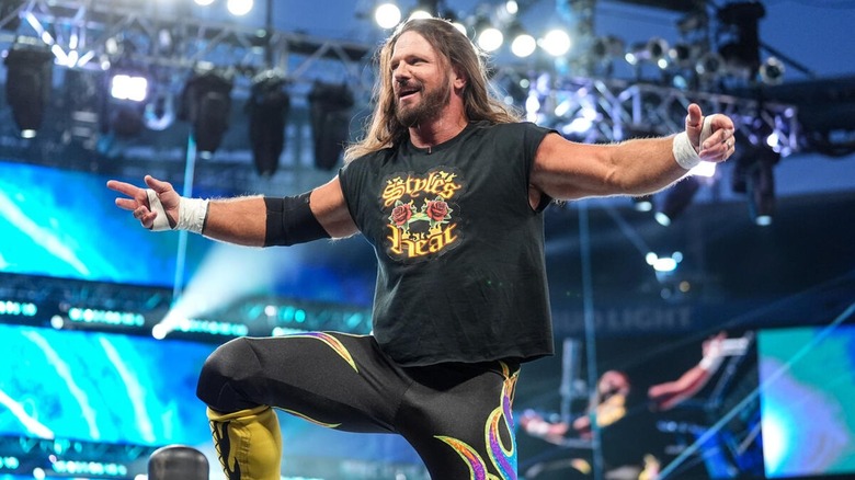 AJ Styles in the ring