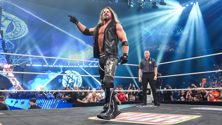 AJ Styles in the ring at Clash in Paris
