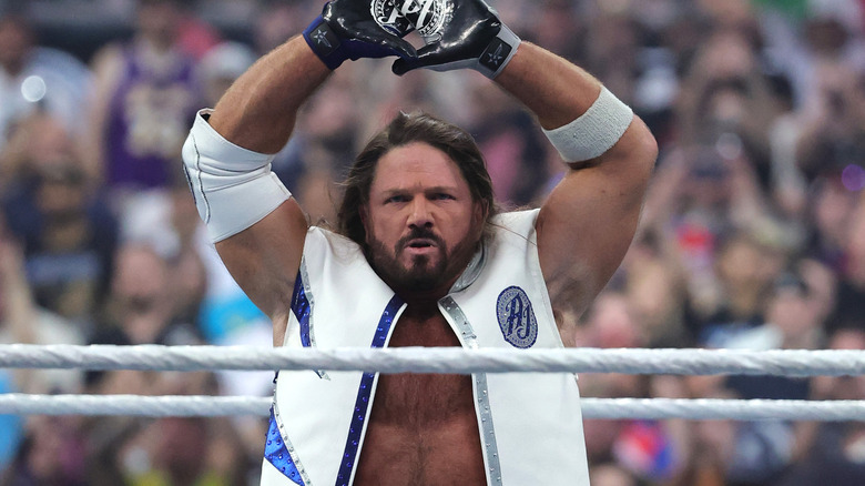 AJ Styles poses
