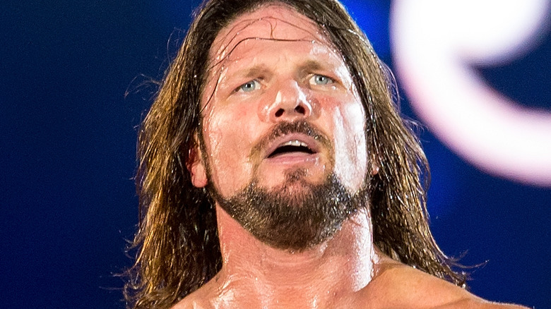 AJ Styles walking to the WWE ring