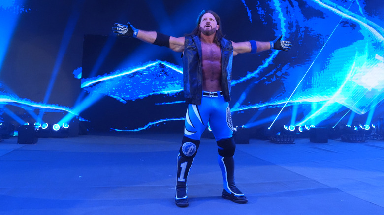 AJ Styles makes an entrance
