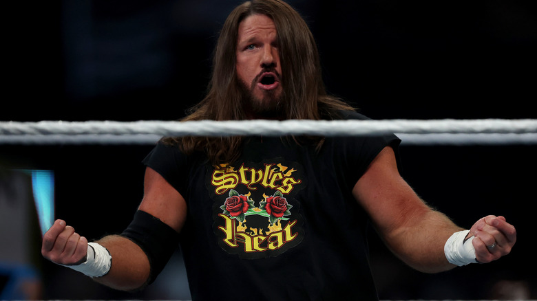 AJ Styles in the ring