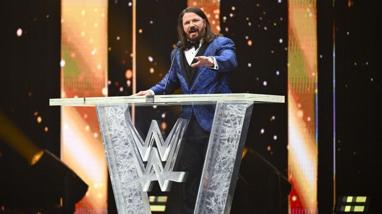 AJ Styles at the 2026 WWE Hall of Fame