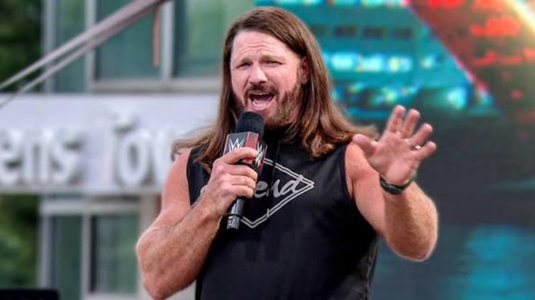 AJ Styles talking