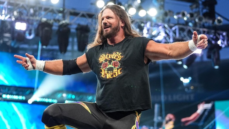 AJ Styles in the ring