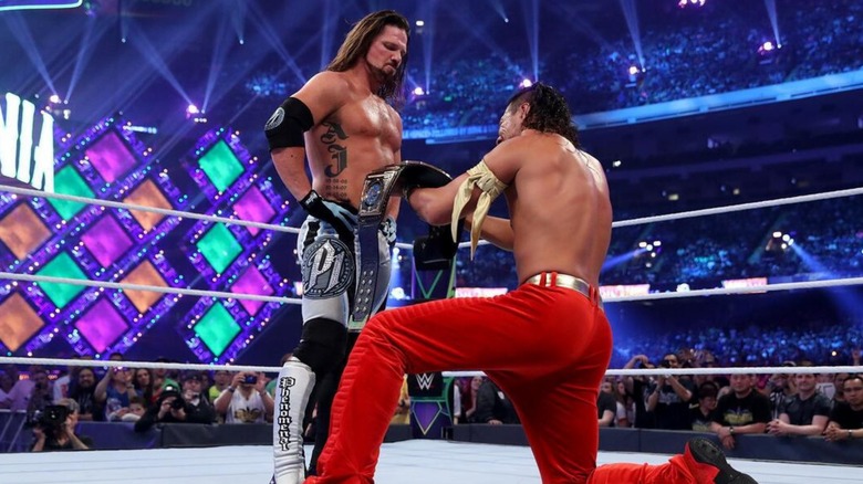 AJ Styles vs Shinsuke Nakamura at WrestleMania 34