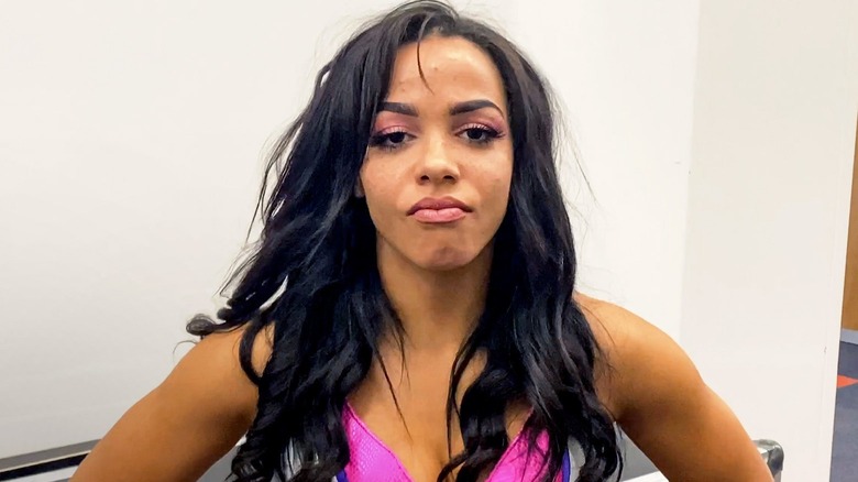 Aleah James Looking Serious 