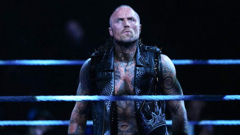 Aleister Black in the ring
