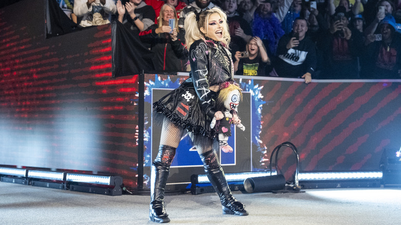 Alexa Bliss making her entrance at the 2025 WWE Royal Rumble