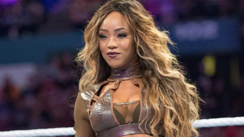 Alicia Fox standing in the ring
