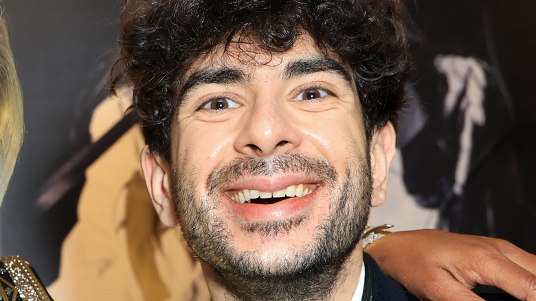 Tony Khan smiling