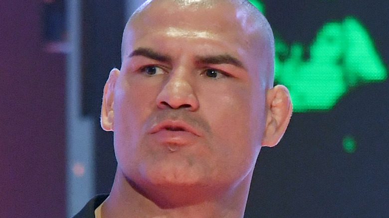 Cain Velasquez looking left